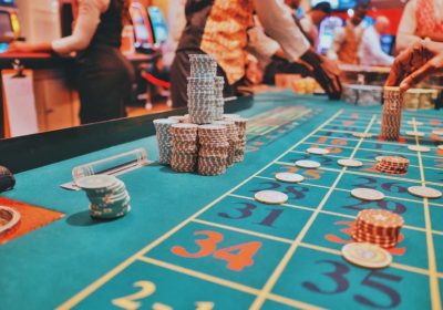 Spieltisch im Casino in Las Vegas